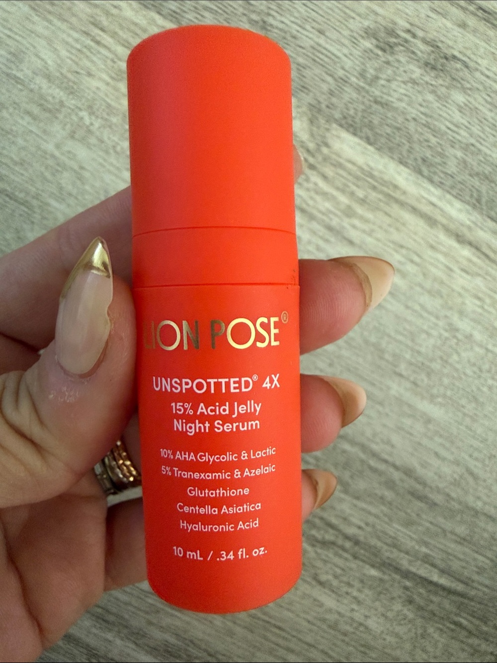 Unspotted 4X 15% Acid Jelly Night Serum - Orange